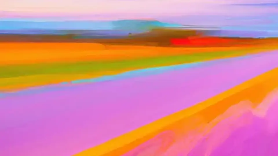 Cuadro abstracto mostrado en la web original de OpenAI